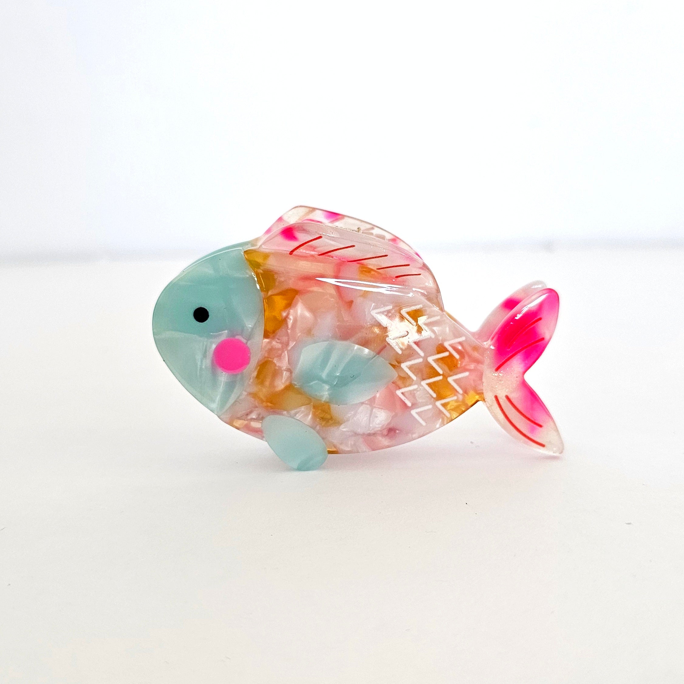 Capri Pink Reef Fish Hair Claw