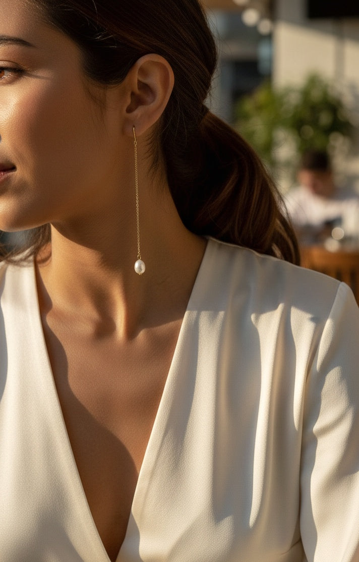 La Perle Line Earrings