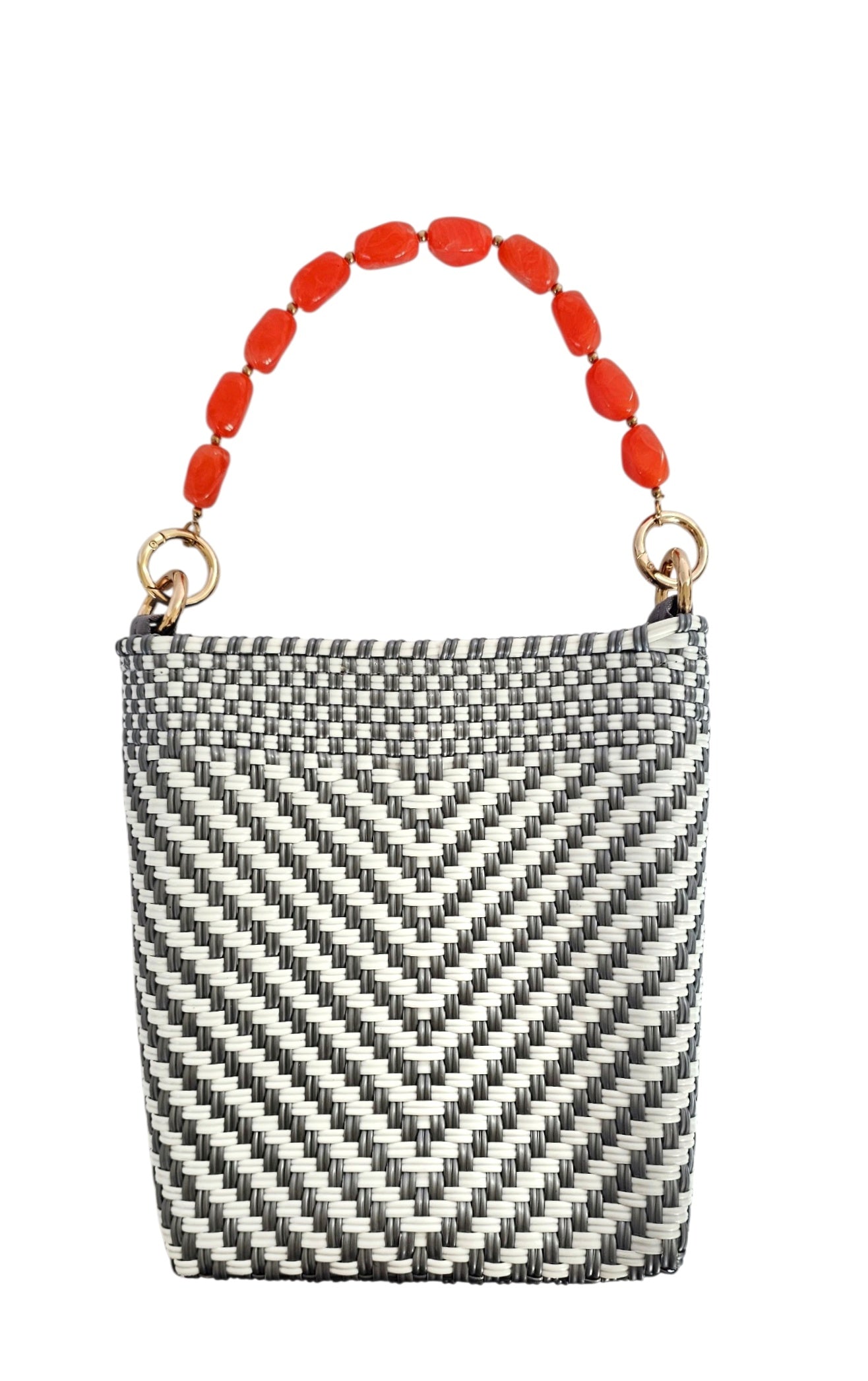 Milano Crossbody Bag - Silver White