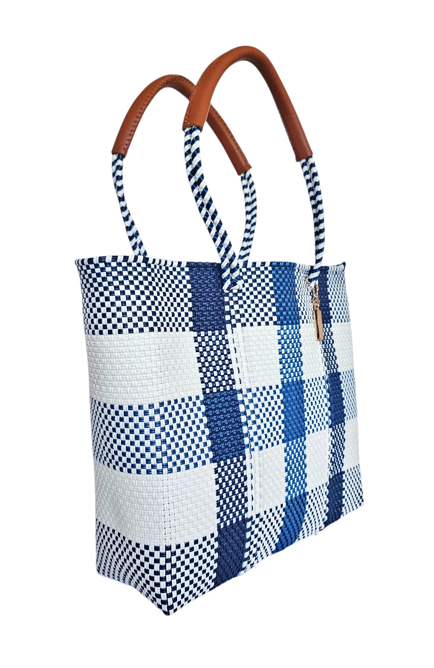 The Isla Market Tote - Sea Blue