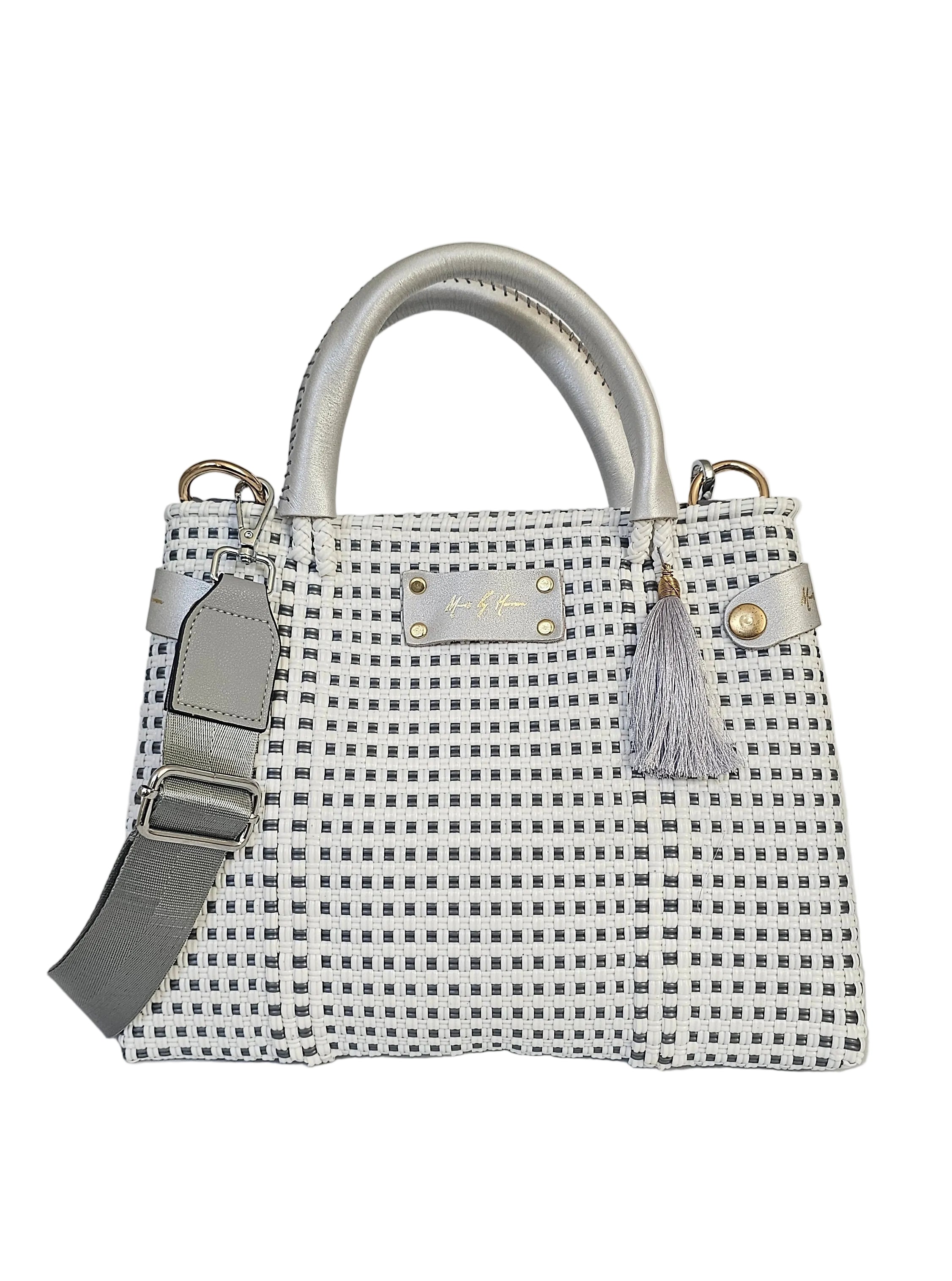 Mini Less Pollution Convertible Crossbody Bag - Coastal Silver