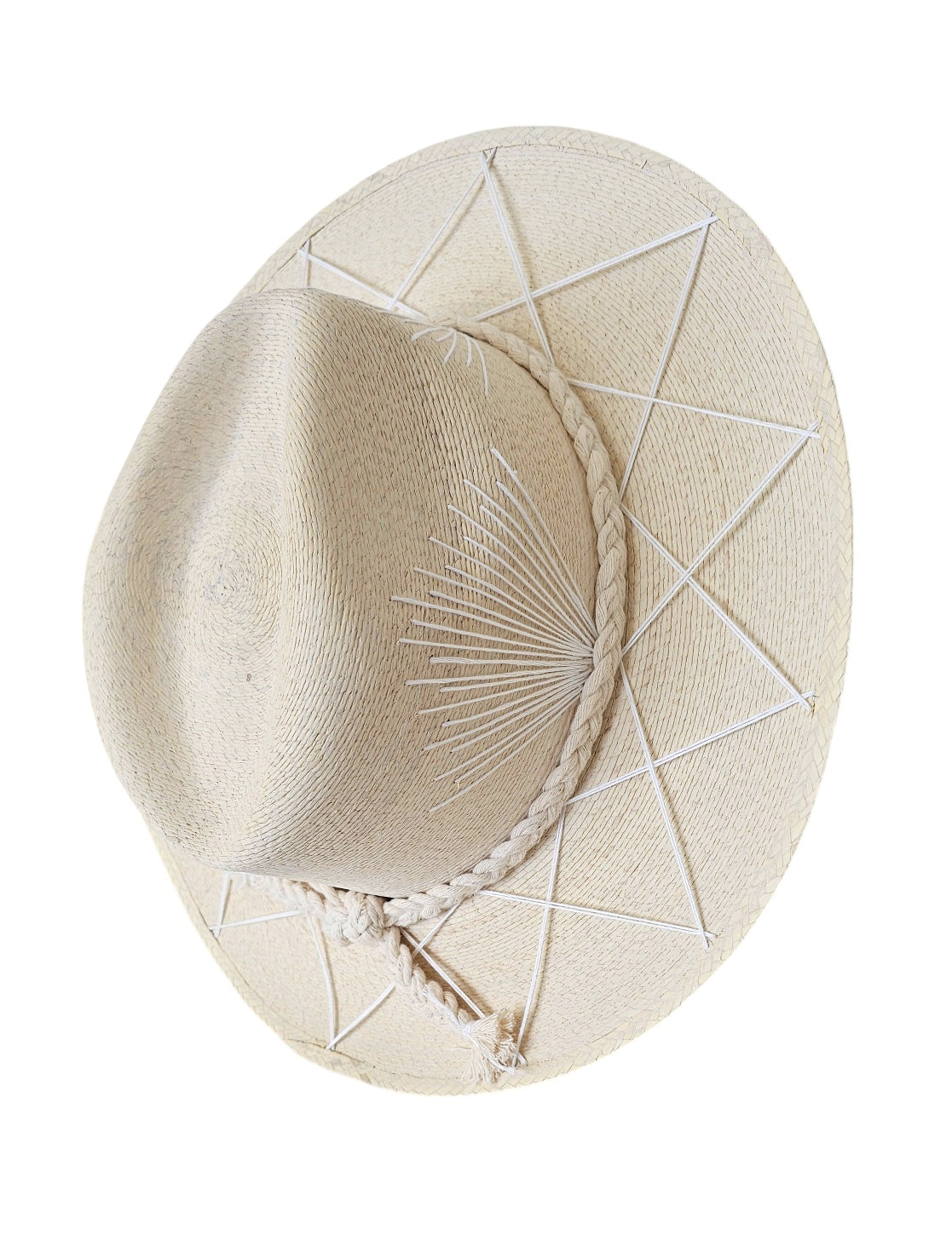 Solara Palm Hat - Natural White