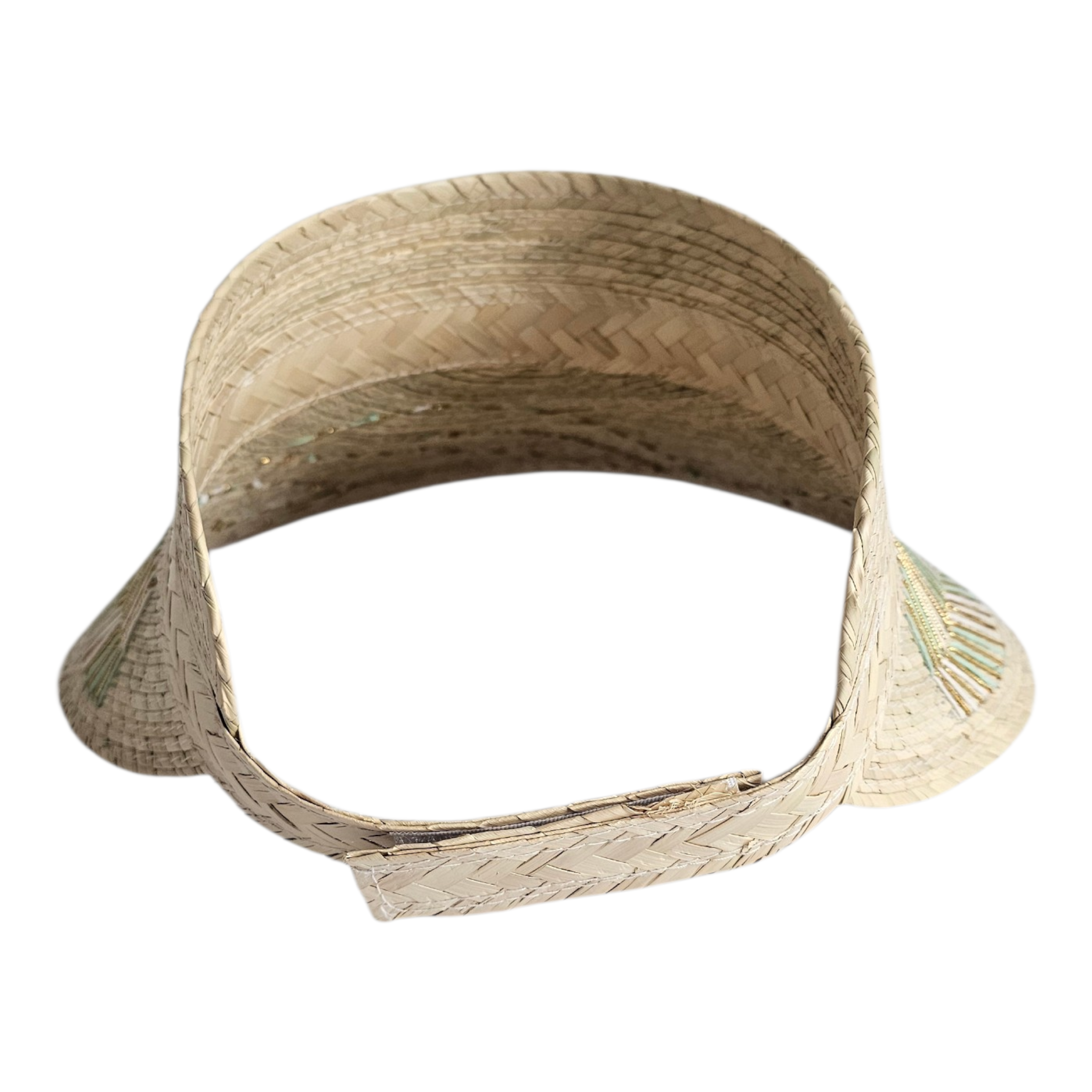 Cabana Embroidered Visor - Turquoise