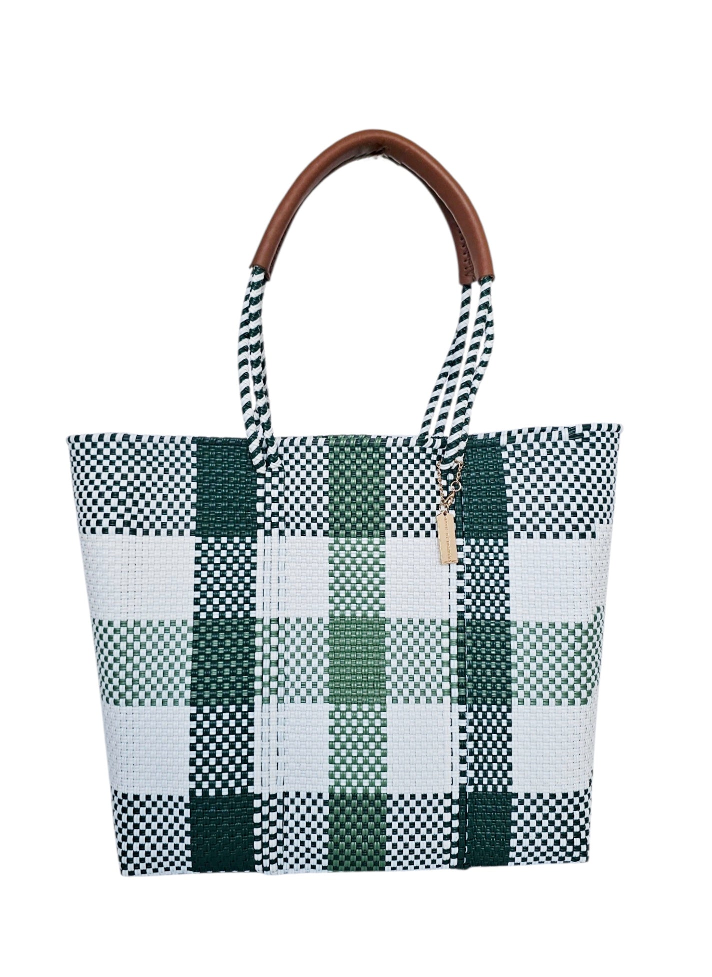 The Isla Market Tote - Palm Green