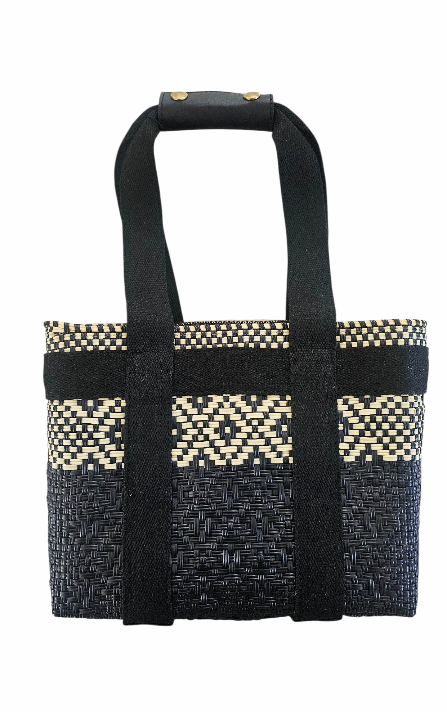 Chic Mini Tote Bag - Ivory Black