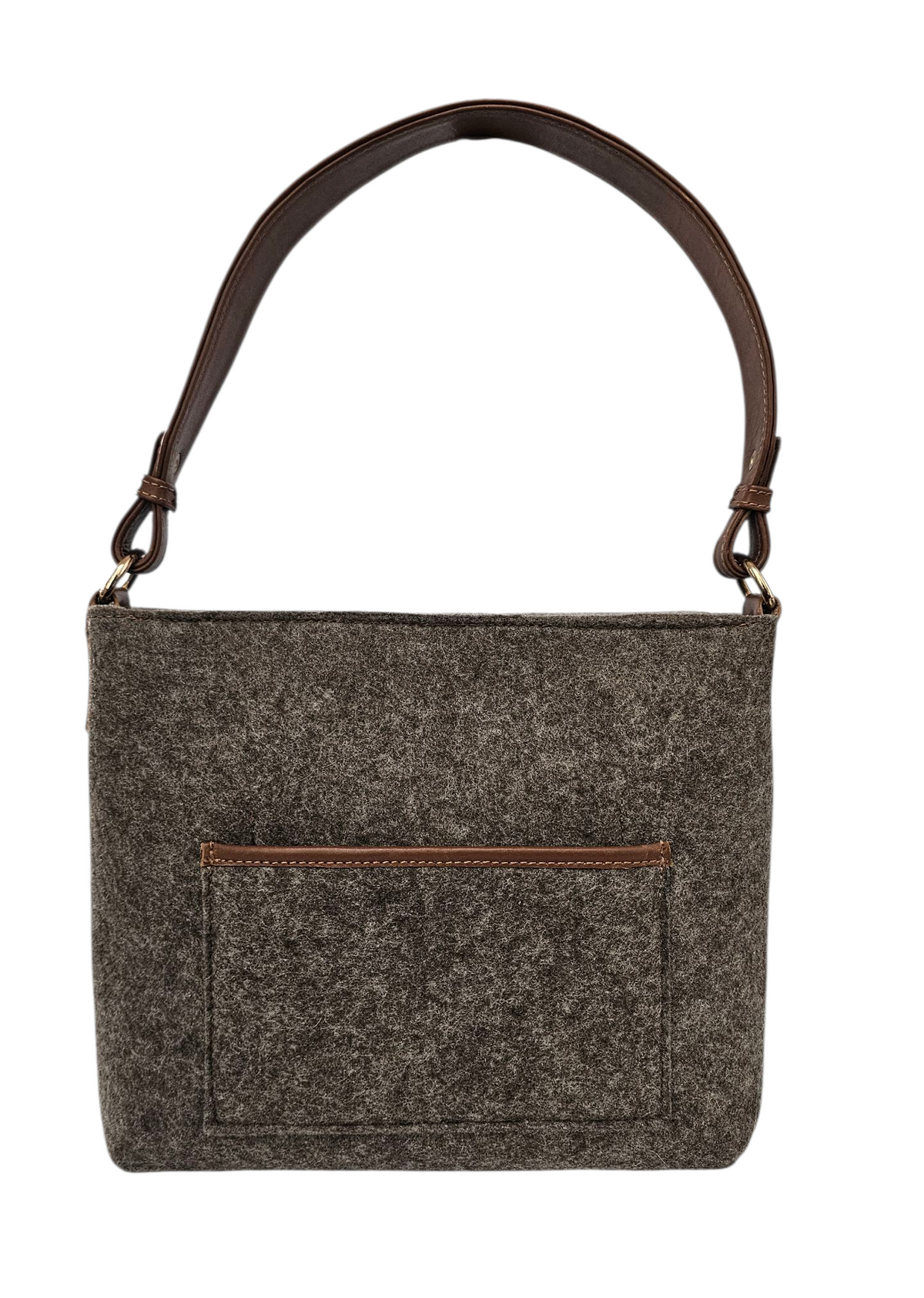 The Italiano Purse – Brown Ivory — handwoven recycled-plastic shoulder bag by Mavis by Herrera