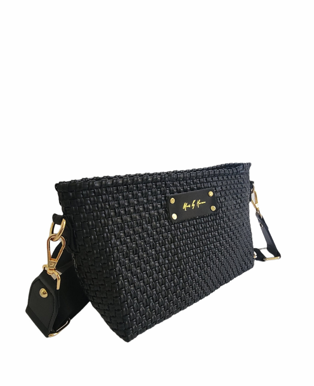Victoria Crossbody Bag – Luxury Pearl — handwoven recycled-plastic crossbody bag by Mavis by Herrera